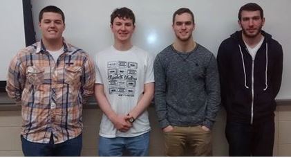 Team members from left to right: Jason Brunkow, Jack Kegel, Alex Letourneau, Joe Alramahi