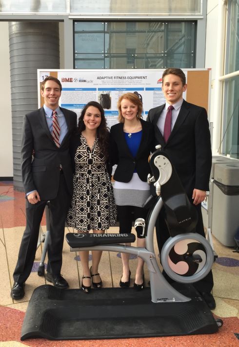 Team members from left to right: Chris Blanchard, Sarah Dicker, Anneka Littler, and Andrew Siedschlag