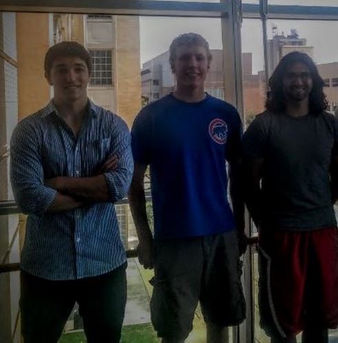 Team members from left to right: David Neuser, Ben Vander Loop and TJ Tyrrell