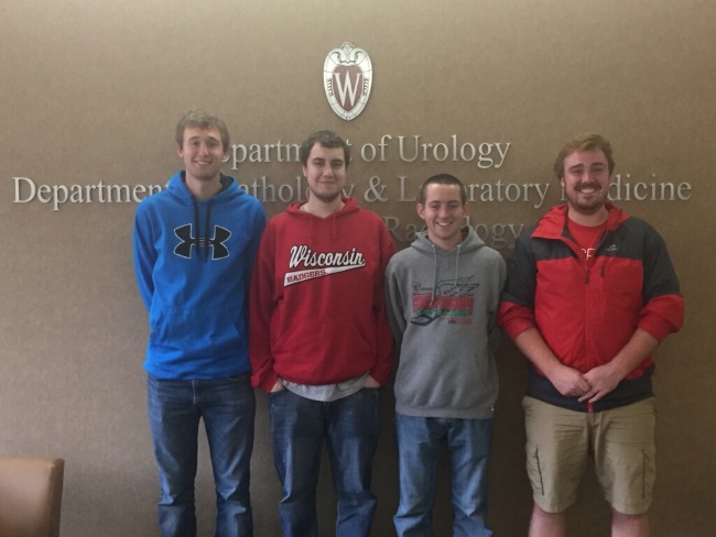 Team members from left to right: Lucas Lato, Evan Jellings, David Mott, Lucas Hurtley