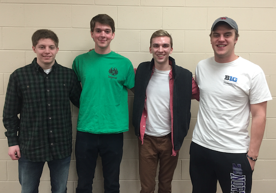 Team members from left to right: Austin Gehrke, Douglas Streeten, Keith Dodd, Andrew Hajek