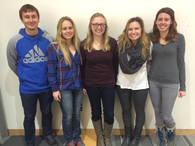 Team members from left to right: Michal, Katie, Haley, Madison, Lizzie