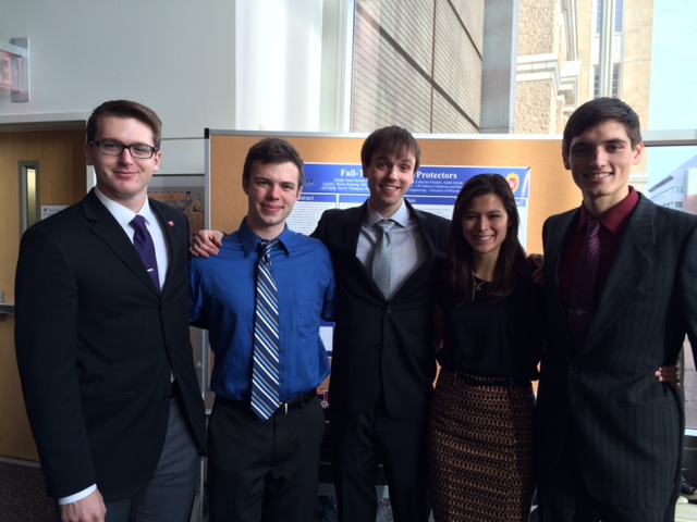 Team members from left to right: Austin Schlop(BPAG), Patrick Cummings(BWIG), Cameron Hays(Leader), Catherine Finedore(BSAC), James Hermus(Communicator)