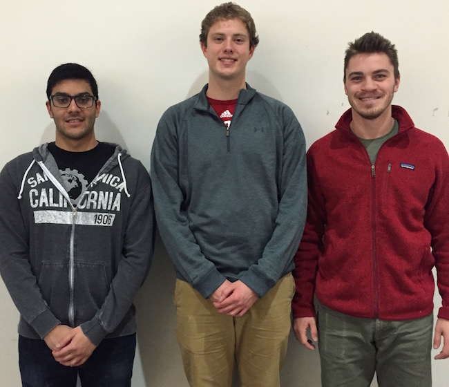 Team members from left to right: Shakher Sijapati, Michael Lohr, Ross Barker