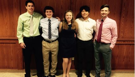 Team members from left to right: Mike McGovern, John Janksy, Katie Peterson, Jin Wook Hwang, Zachary Burmeister