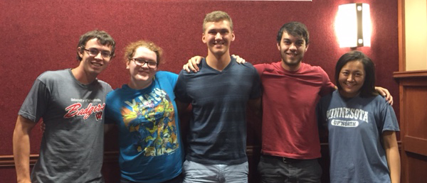 Team members from left to right: Zach Petersen, Alison Walter, Ian Kinsella, Elliot Janssen Saldivar, Laura Xu