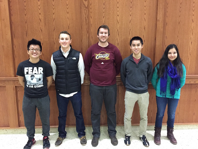 Team members from left to right: Peter Moua, Mitch Resch, David Piotrowski, Christopher Nguyen, Tasnia Tabassum
