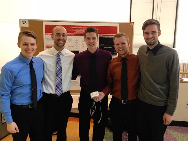 Team members from left to right: Matt Knoespel, Randal Mills, James Olson, Philip Terrien, Connor Sheedy