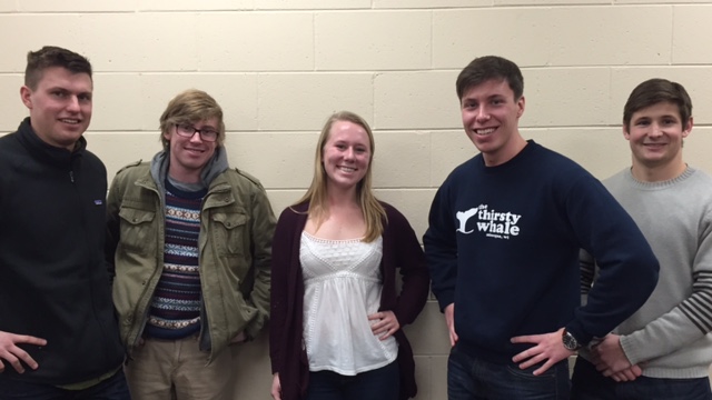 Team members from left to right: Peter Hartig, Nicholas Mauer, Jenny Westlund, Steven Gock, Jack Mcginnity