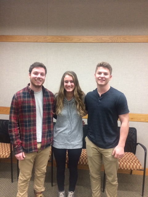 Team members from left to right: Tim Lieb, Kelsey Linsmeier, Luke DeZellar