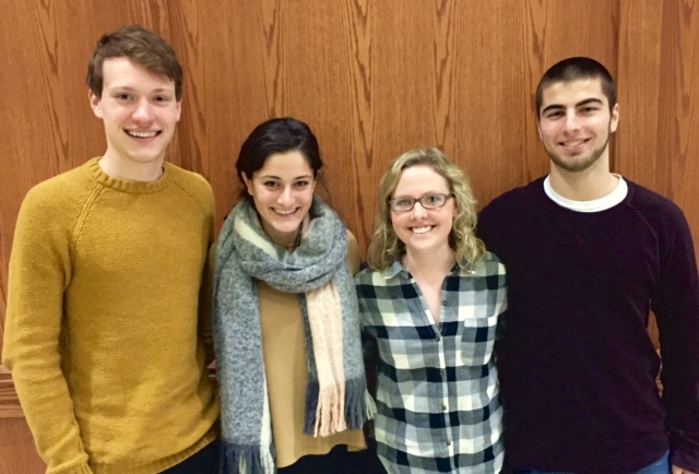 Team members from left to right: Trenton Roeber, Annamarie Ciancio, Kristen Driscoll, Brian Yasosky