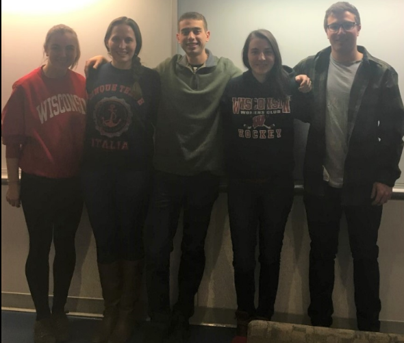Team members from left to right:  Kathryn Schwarz,  Lisa Wendt,  Stephen Schwartz, Gabrielle Laures, Caius Castro