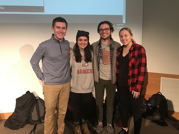 Team members from left to right: Brett Struthers, Emily Foran, Stephen Early, Lexi Doersch