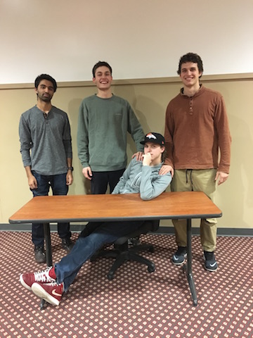 Team members from left to right: Nareen Chaudhry, Ben Ratliff, Ben Myers, Eli Stanek