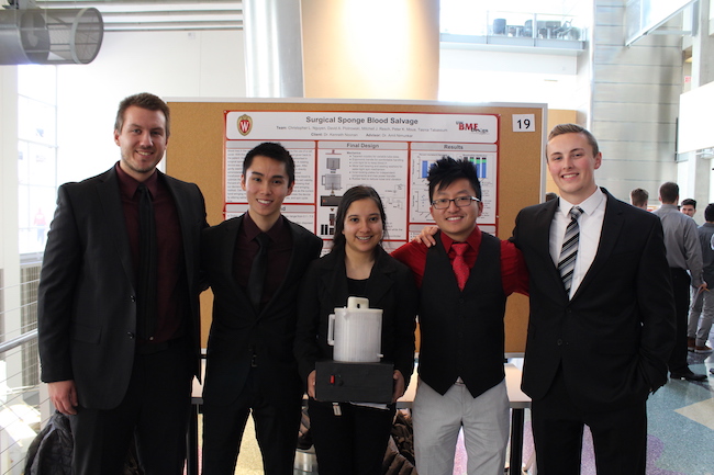 Team members from left to right: David, Chris, Tasnia, Peter, Mitch