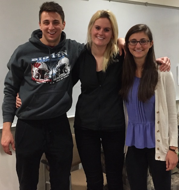 Team members from left to right: Ryan Serbin, Molly Scott, Andrea Doll