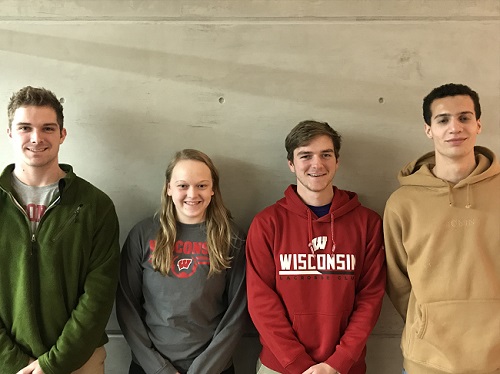 Team members from left to right: Will Fox, Desiree Flouro, Grant Ellifson, Jonathan Evans