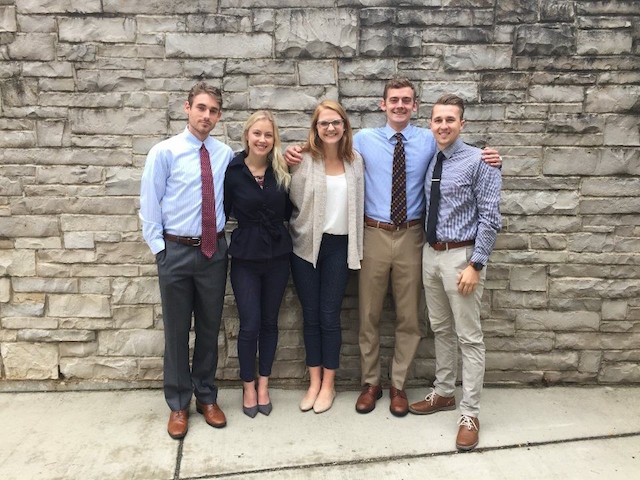 Team members from left to right: Ben Mihelich, Taylor Anderson, Jen John, Ben Horman, Jack Kemnitz