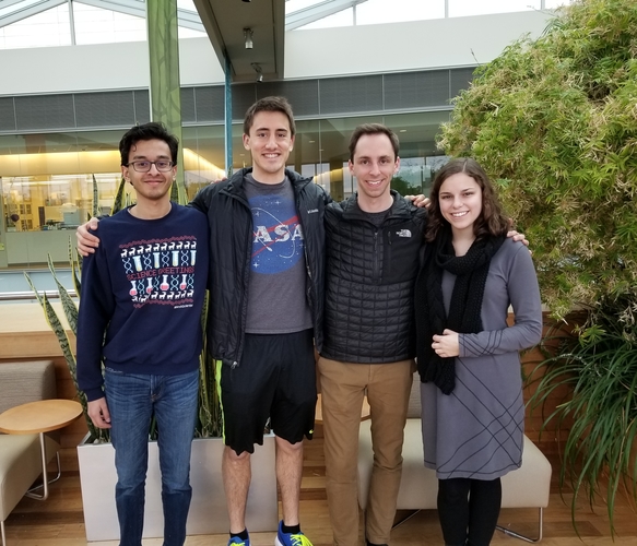 Team members from left to right: Aman Nihal, Benjamin Viggiano, Tyler Ross, Gabriela Betancourt