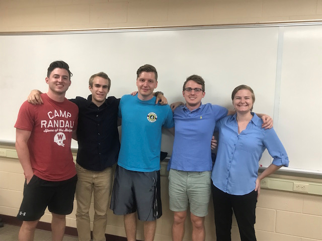Team members from left to right: