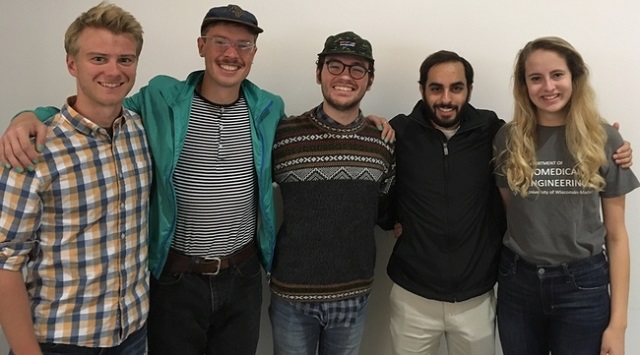 Team members from left to right: Clinton Heinze, Ian Baumgart, Stephen Early, Karam Khateeb, Marisa Tisler