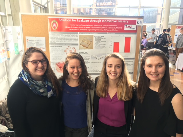 Team members from left to right: Julia Handel, Rachel Craven, Allie Hadyka, Katie Hohenwalter