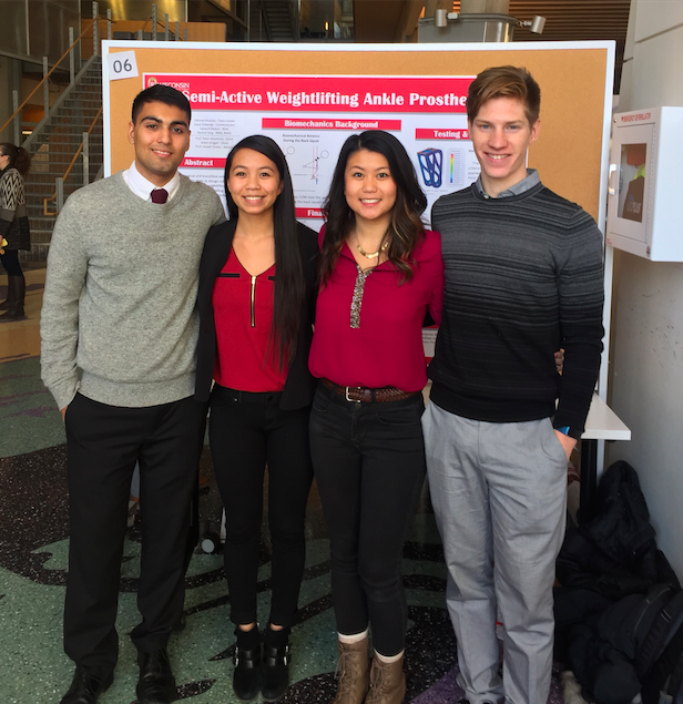 Team members from left to right: Sahand Eftekari, Rachel Tong, Hannah Mrazsko, Jason Dekarske