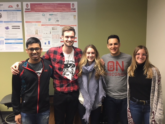 Team members from left to right: Srinidhi Emkay, Connor Sheedy, Kelsey Linsmeier, Yaniv Sadka, Jamie Spellman
