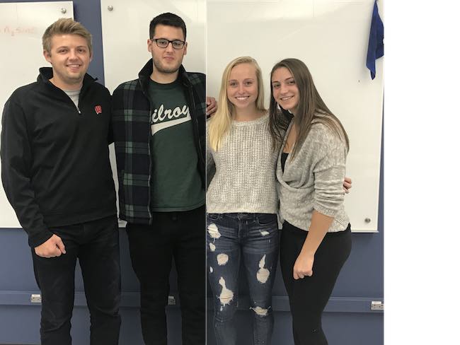Team members from left to right: Jake Jaeger, Samuel Perez-Tamayo, Katelyn Werth, Scottland Adkins