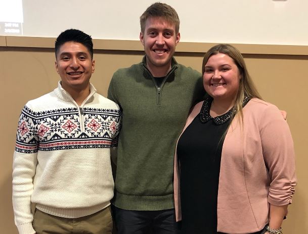 Team members from left to right: Cristian Naxi, Zach Hite, Caitlin Randell