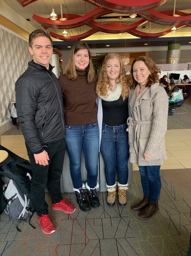 Team members from left to right: Samuel Crowell, Rachel Minehan, Anna Samuelsohn, Alison Schulz