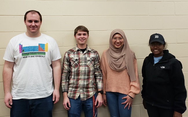Team members from left to right: Lucas Ratajczyk, Jonah Mudge, Nur Saidin, Tirhas Dempsey