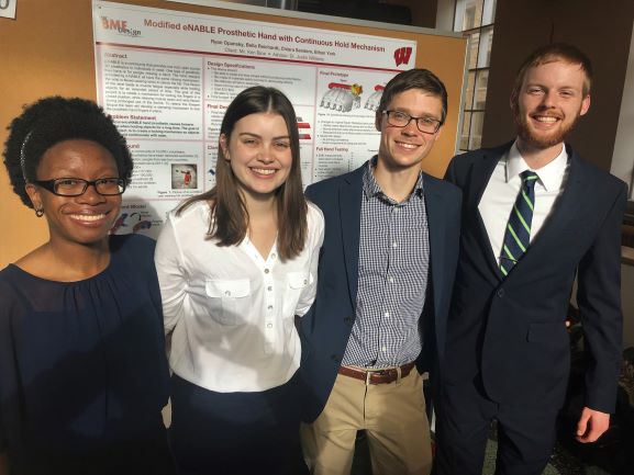 Team members from left to right: Chiara Sanders, Bella Reichardt, Ethan York, Ryan Opansky