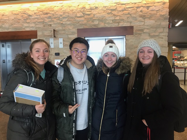 Team members from left to right: Molly De Mars, Jacky Tian, Megan Smith, Shannon Horel