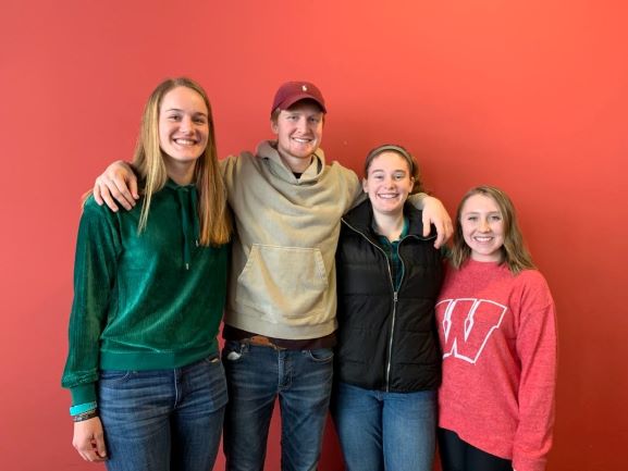 Team members from left to right: Kendall Kupfer, Jack Fahy, Kelly Starykowicz, Jurnee Beilke