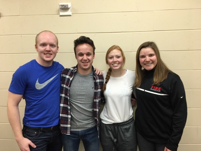 Team members from left to right: Josh, Andrew, Carly, Juliana