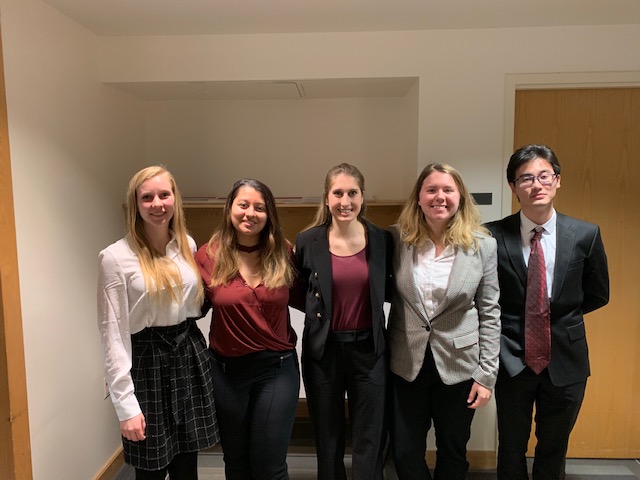 Team members from left to right: Kate Griffin, Jahnavi Puranik, Haleigh Simon, Alyssa Walker, Jiayi Lin