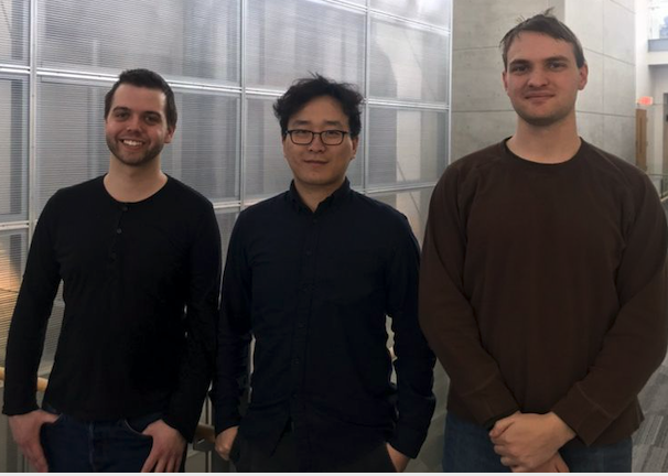 Team members from left to right: Ryan Wisth, Junzhou Chen, Hunter Higby