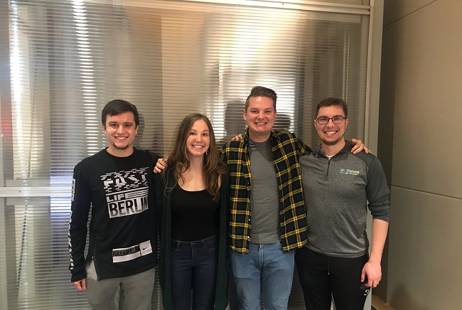 Team members from left to right: Kurt V., Payton P., Alex T., Joe K.