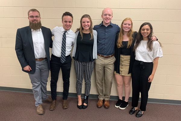 Team members from left to right: Viktor, Andrew, Juliana, Josh, Carly, Anjali