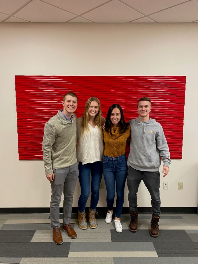 Team members from left to right: Leo, Elise, Ashley, Ryan