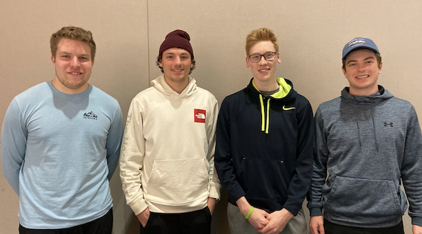 Team members from left to right: Riley Pieper, Sam Schini, Jake Cohn, Dylan von Heimburg