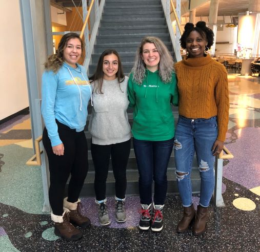 Team members from left to right: Marisa Vattendahl Vidal, Sophia Nehs, Katarina Martinet, Gwendolyn Johnson