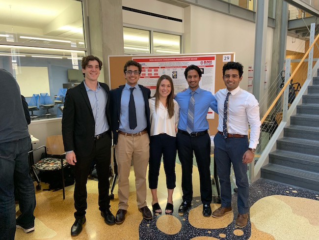 Team members from left to right: Ben, David, Margaret, Siddhant, Nick