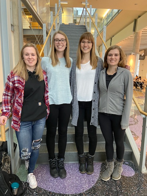 Team members from left to right: Kirsten, Elizabeth, Hailey, and Sam