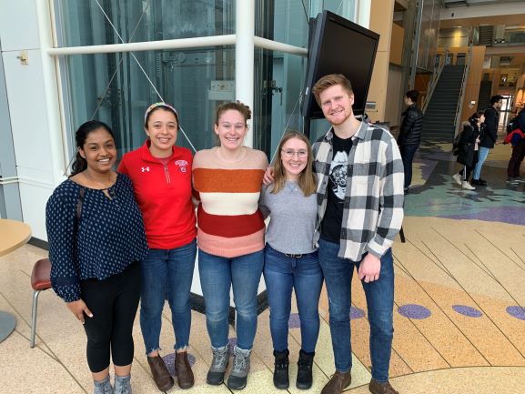 Team members from left to right: Kavya Vasan, Isabel Erickson, Kelly Starykowicz, Jurnee Beilke, Jack Fahy
