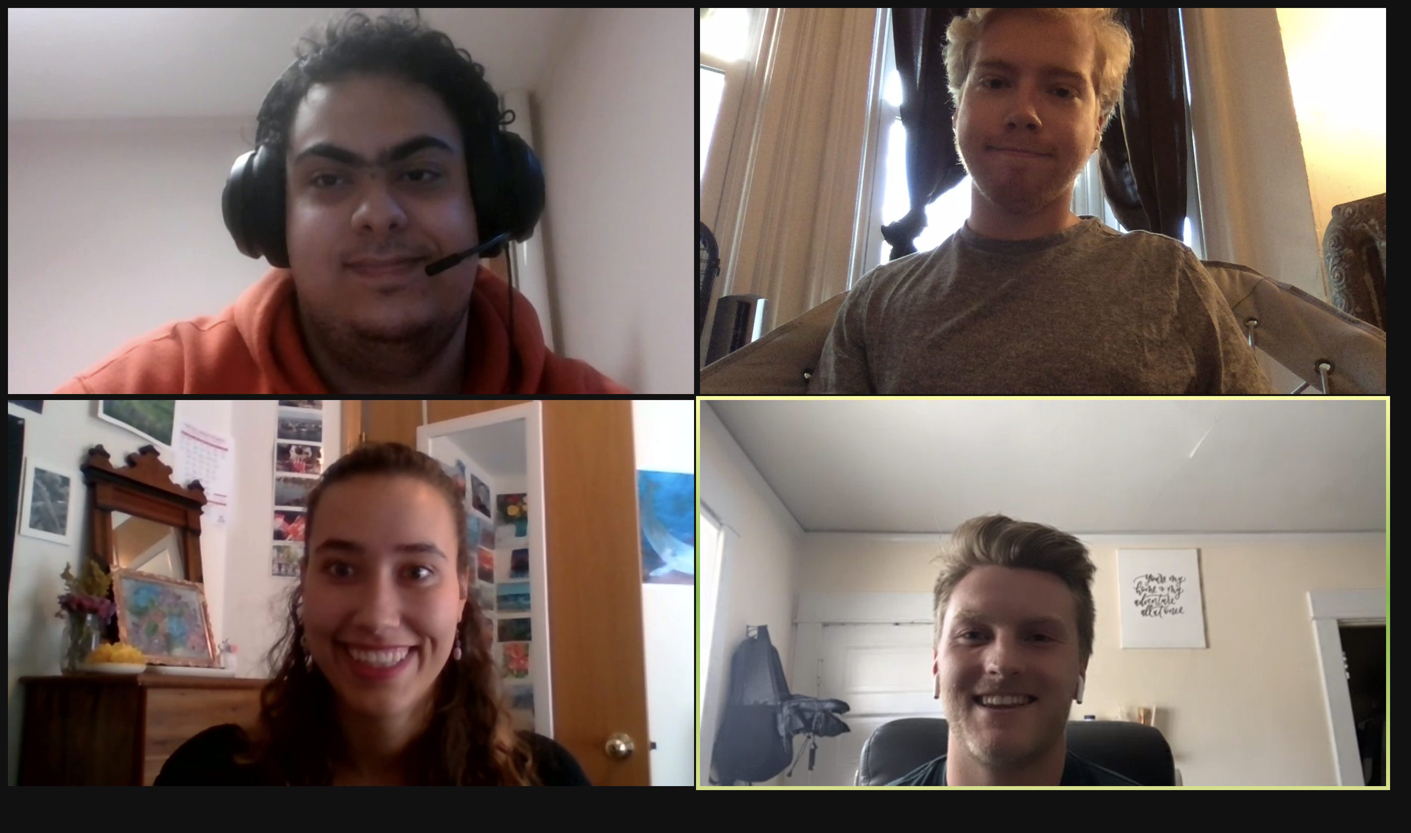 Team members, left to right: (Top) Abdel, Mitchell | (Bottom) Brooke, Nick