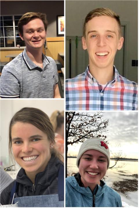 Top left to bottom right: Andrew Paulson, Josh Murwin, Gabby Snyder, Emma Neumann
