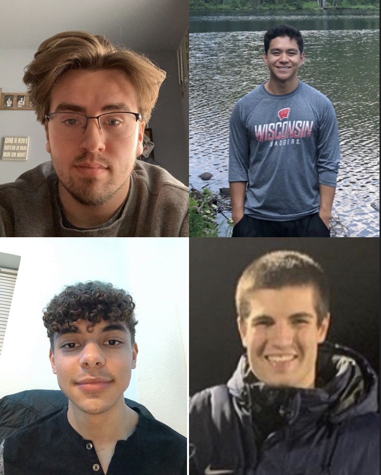 Top Row From Left to Right - Trevor Silber, Matthew Fang // Bottom Row From Left to Right - Draeson Marcoux, Isaac Krause