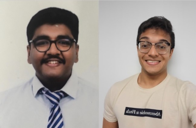 From left to right, Siva Ramalingam, Rushabh Tolia